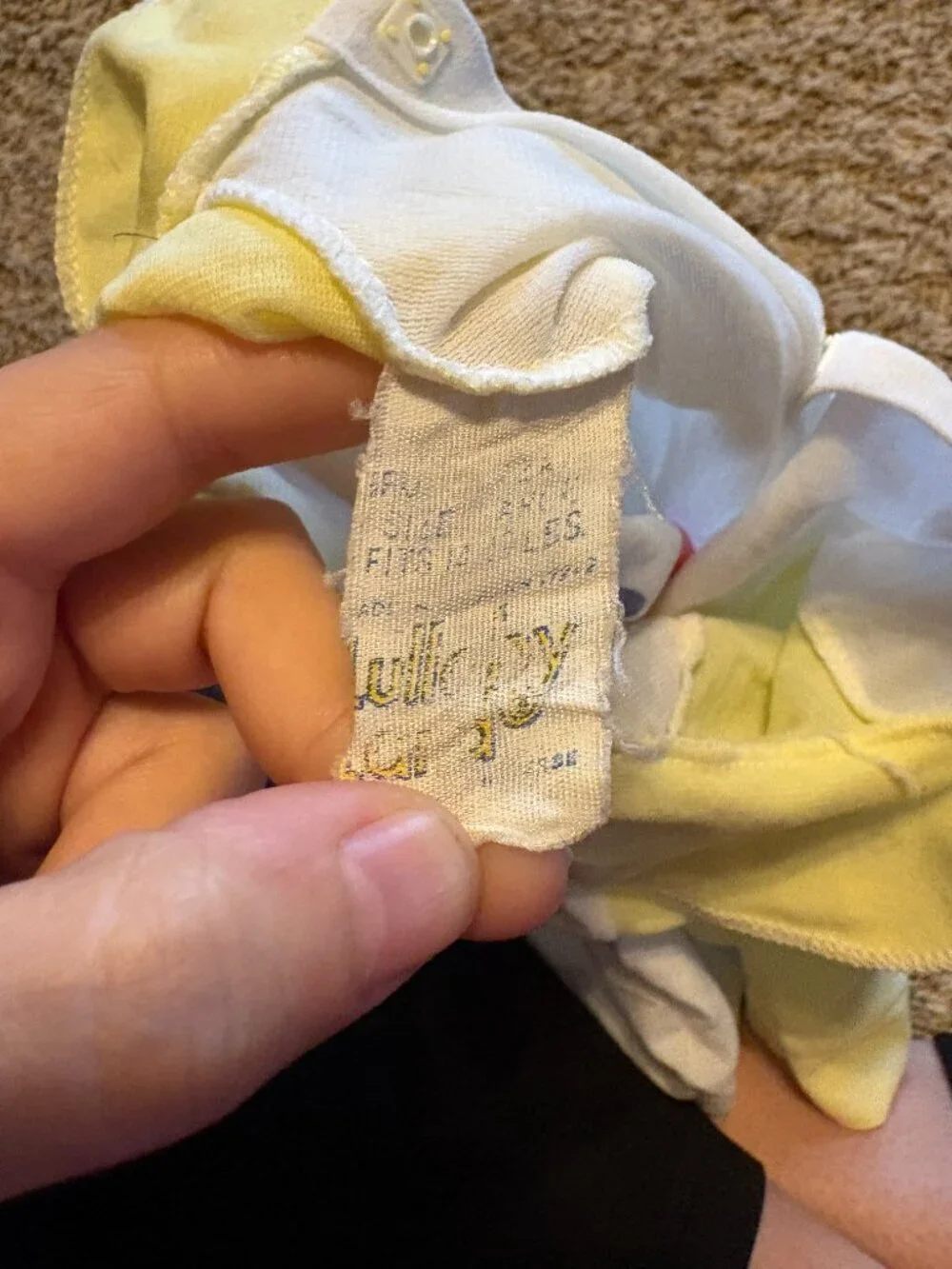 Vintage Mickey Mouse Big Gain football baby sleeper